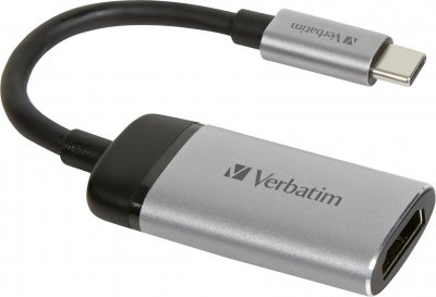 VERBATIM  49143 Adaptateur USB-C vers HDMI 4K &ndash; USB 3.1/HDMI, USB