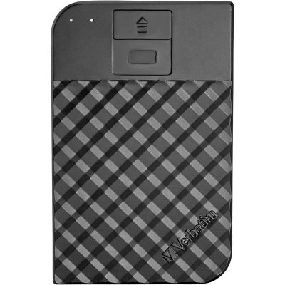 VERBATIM  53651 Disque Dur HDD Externe 2To 2.5 USB 3.1 Aluminium Noir