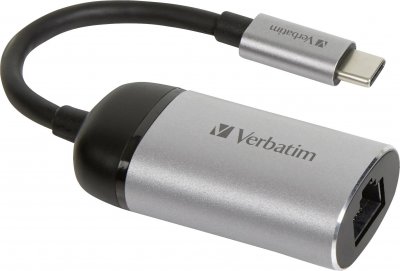 VERBATIM  - Adaptateur USB / r&eacute;seau - USB-C - Gigabit Ethernet x 1