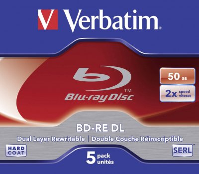 VERBATIM  Bd-re Dl 50 Go 2X PAR 5, Boite