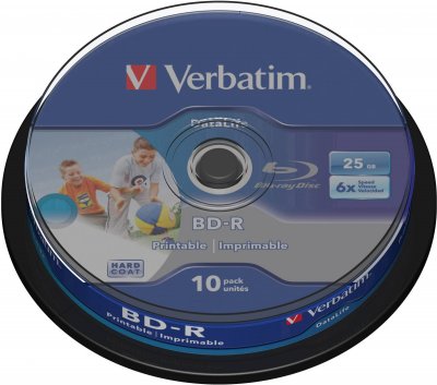 VERBATIM  Lot de 10 Blu-ray Disc R DataLife - 25 Go 6x - Spindle