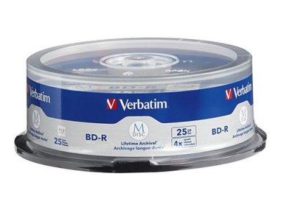 VERBATIM  M-Disc - 25 x BD-R - 25 Go 4x - spindle