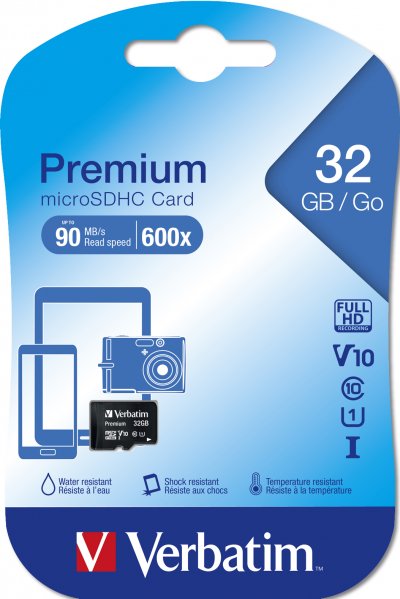 VERBATIM  microsdhc 32gb class 10 uhs-i DFX-753872