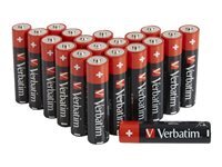 VERBATIM  Pile Alcaline Aa 20 Unit&eacute;s One Size Blue / Red