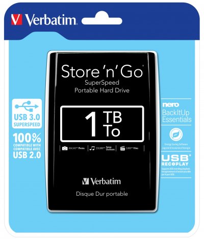 VERBATIM  Store 'n' Go 1 To - Noir