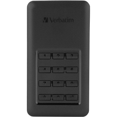 VERBATIM  store 'n' go portable ssd with keypad access 256gb