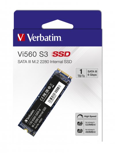 VERBATIM  Vi560 S3 - SSD - 1 To - interne - M.2 2280 - SATA 6Gb/s