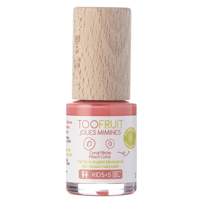 TOOFRUIT Vernis &agrave; ongle biosourc&eacute; P&ecirc;che 10ML Jolies Mimines 