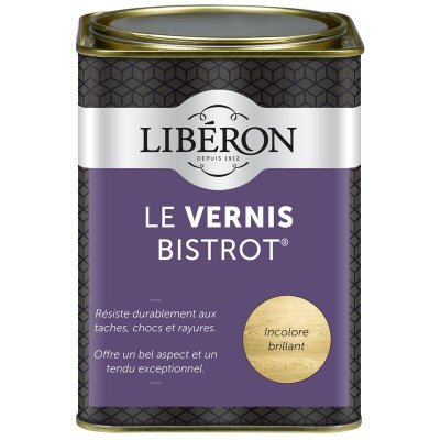 LIBERON Vernis meuble et objet Bistrot&reg; LIB&Eacute;RON, incolore brillant, 1l