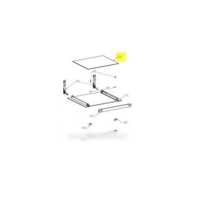 ELECTROLUX Verre intermediaire pour four  - 8989798