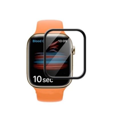  Verre tremp&eacute; 3D noir protection &eacute;cran totale int&eacute;grale APPLE WATCH s&eacute;rie&nbsp;7 45MM