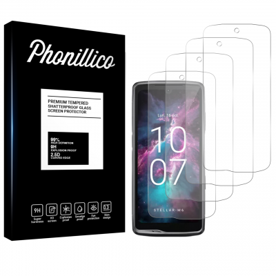 PHONILLICO Verre Tremp&eacute; pour Crosscall Stellar M6/M6E [Pack 4] Film Vitre Protection Ecran