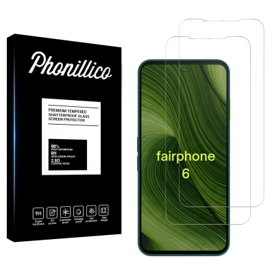PHONILLICO Verre Tremp&eacute; pour Fairphone 6 [Pack 2] Film Vitre Protection Ecran