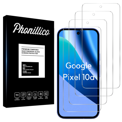 PHONILLICO Verre Tremp&eacute; pour Google Pixel 10a [Pack 4] Film Vitre Protection Ecran