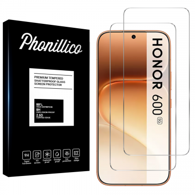 PHONILLICO Verre Tremp&eacute; pour Honor 600 5G [Pack 2] Film Vitre Protection Ecran
