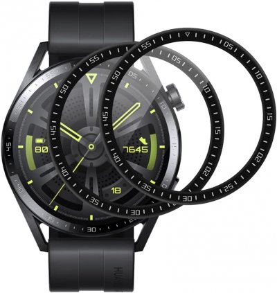 PHONILLICO Verre Tremp&eacute; pour Huawei Watch GT 3 46mm [Lot de 2] Film Protection Ecran Montre Anti Rayure