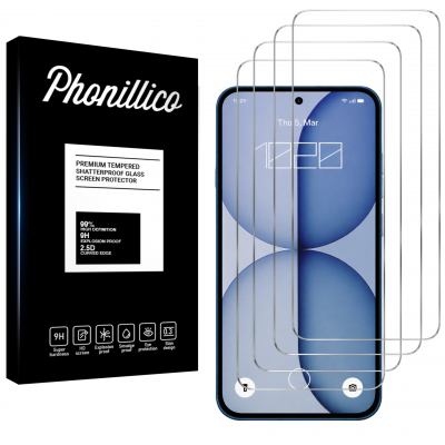 PHONILLICO Verre Tremp&eacute; pour Nothing Phone 4a [Pack 4] Film Vitre Protection Ecran