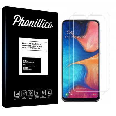 PHONILLICO Verre Trempe pour Samsung Galaxy A20E [Pack 2] Film Transparent Vitre Protection Ecran []