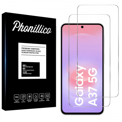 PHONILLICO Verre Tremp&eacute; pour Samsung Galaxy A37 5G [Pack 2] Film Vitre Protection Ecran