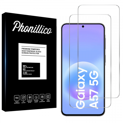 PHONILLICO Verre Tremp&eacute; pour Samsung Galaxy A57 5G [Pack 2] Film Vitre Protection Ecran