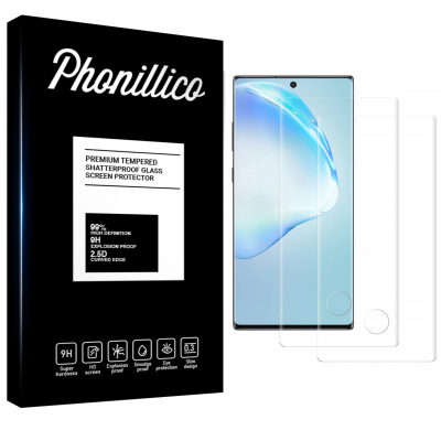 PHONILLICO Verre Trempe pour Samsung Galaxy Note 10 [Pack 2] Film Vitre Protection Ecran Ultra Resistant []