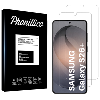 PHONILLICO Verre Tremp&eacute; pour Samsung Galaxy S26 PLUS [Pack 2] Film Vitre Protection Ecran
