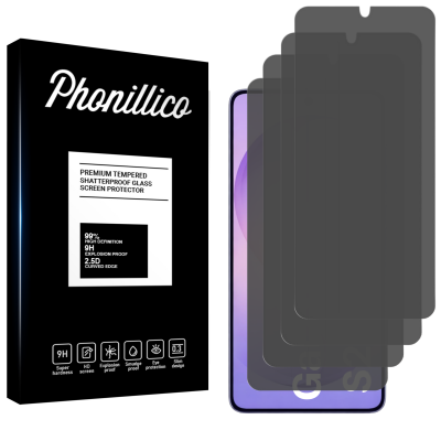 PHONILLICO Verre Tremp&eacute; pour Samsung Galaxy S26 ULTRA [Pack 4] Film Noir Anti Espion Vitre Protection Ecran