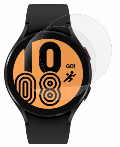 PHONILLICO Verre Tremp&eacute; pour Samsung Galaxy Watch 4 44mm [Lot de 2] Film Protection Ecran Montre Anti Rayure