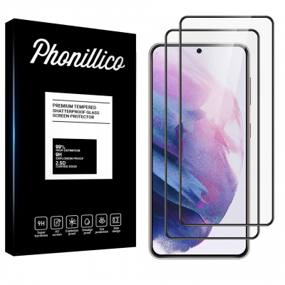 PHONILLICO Verre Tremp&eacute; pour Samsung S21 PLUS [Pack 2] &reg;