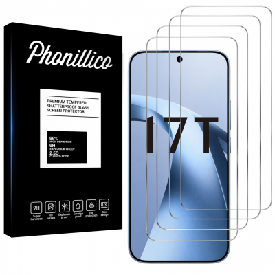 PHONILLICO Verre Tremp&eacute; pour Xiaomi 17T [Pack 4] Film Vitre Protection Ecran