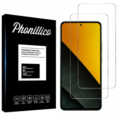 PHONILLICO Verre Tremp&eacute; pour Xiaomi Poco M7 Pro 5G [Pack 2] Film Vitre Protection Ecran