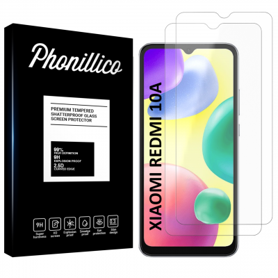 PHONILLICO Verre Tremp&eacute; pour Xiaomi REDMI 10A [Pack 2] Film Vitre Protection Ecran