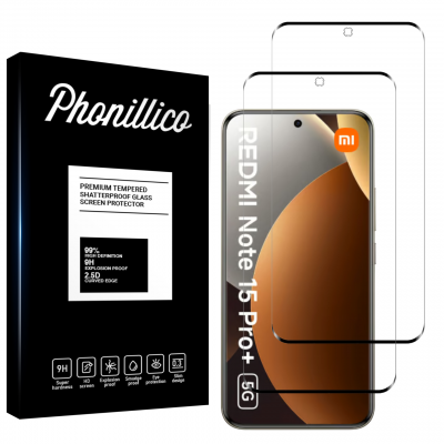 PHONILLICO Verre Tremp&eacute; pour Xiaomi Redmi Note 15 PRO PLUS 5G [Pack 2] Film Vitre Protection Ecran