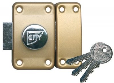 ISEO CAVERS Verrou City 25 double cylindre - Cylindre 40 mm - Sur variure NV 05 - 10020402V05