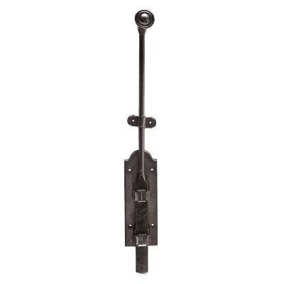 MERMIER Verrou du midi coulissant  en fer brut - 40 cm - 426401
