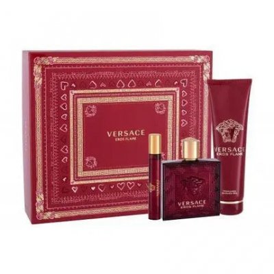 Versace - Coffret VERSACE EROS Flame 100ml + 2 cadeaux Eau de Parfum 1 unit&eacute;