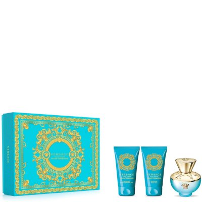 VERSACE  Dylan Turquoise Set With Shower Gel And Body Lotion Coffret (Coffret) Femme 50ml