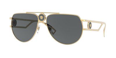 VERSACE  Lunettes de soleil '0VE2225' or / gris fonc&eacute;