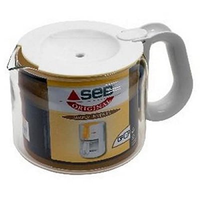 SEB Verseuse blanche + couvercle pour cafetiere filtre 