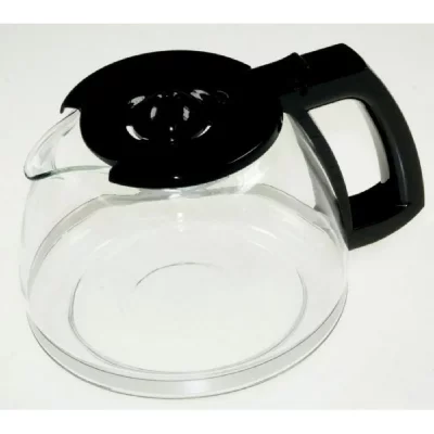 MELITTA Verseuse en verre + couvercle noir pour cafetiere 