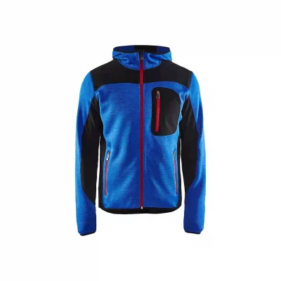 BLAKLADER Veste De Travail Tricot&eacute;e &Agrave; Capuche Bleu Roi/noir Taille Xxxl