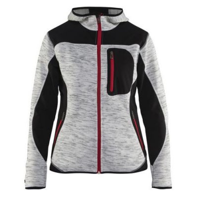 BLAKLADER Veste De Travail Tricot&eacute;e &Agrave; Capuche Femme Gris Chin&eacute;/noir Taille Xxl