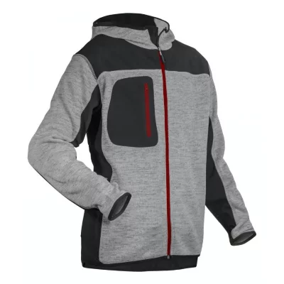 COVERGUARD Veste softshell tricot  Bora Sweater Gris Clair / Noir s - Gris Clair / Noir
