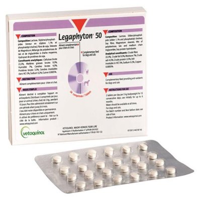 VETOQUINOL  Legaphyton NF 200 24 comprim&eacute;s 