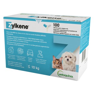 VETOQUINOL V&eacute;toquinol Zylk&egrave;ne 75 mg pour chat et chien < 10 kg - 100 g&eacute;lules