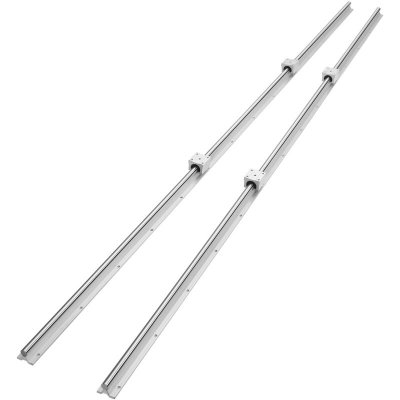 VEVOR  2PCS Rail de Guidage Lin&eacute;aire SBR20 2200 mm 4PCS Bloc de Roulement SBR20UU