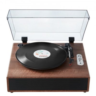 VEVOR  Platine vinyle Bluetooth tourne-disque vinyle 3 vitesses haut-parleurs 10W
