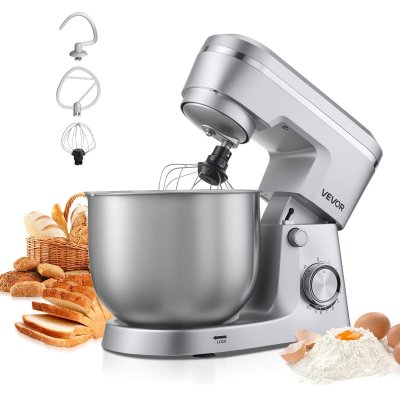 VEVOR  Robot P&acirc;tissier Batteur Sur Socle 5,7 L 1500 W &Agrave; 10 Vitesses Pour Cuisine