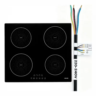 VEVOR  SK-70IHB4T1P-ST - Noir - 59 cm - 7000 W - 4 feux