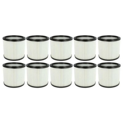  Vhbw - 10x filtre rond pour aspirateur multifonction compatible avec Lavor Nilo, Pondy